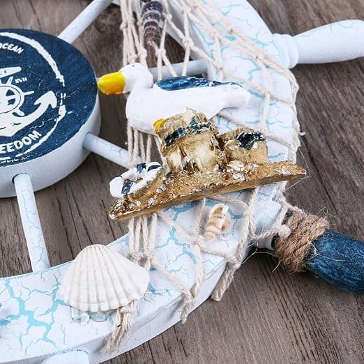 Dekorativt skibsror - Træ - Maritim stil
