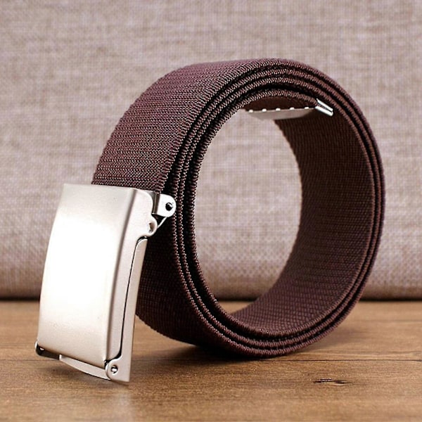 Canvasbälte Lätt att Öppna Unisex Canvas Web Belt för Utomhusbruk Khaki