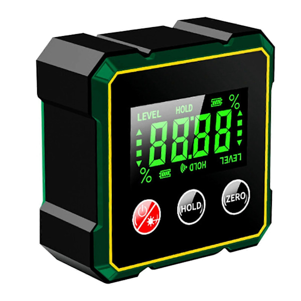 Elektronisk Digitalt Display Inklinometer USB Oppladbar Vinkelmåler Inklinometer Nivåmåler for Bilinspeksjon