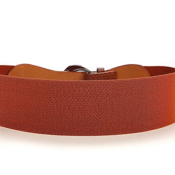 Elastisk bredt belte for damer Brown