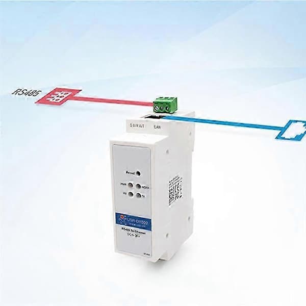 USR-DR302 DIN-skinne Seriell RS485 til Ethernet TCP IP Servermodul