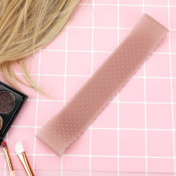 2 delar silikonperukgrepp för kvinnor, halkfritt justerbart elastiskt perukband (ljusbrunt) brown