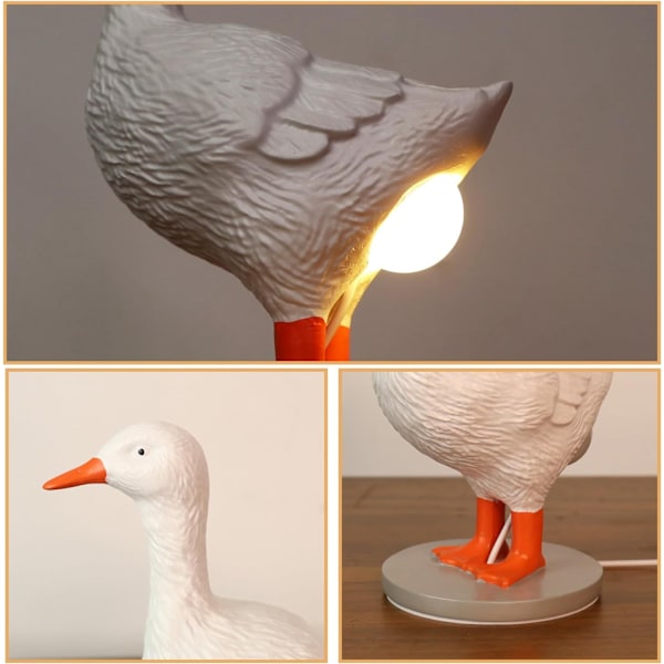 Anka-baklampa prydnader Hem vardagsrum sovrum USB-lampa led prydnader design konst dekoration