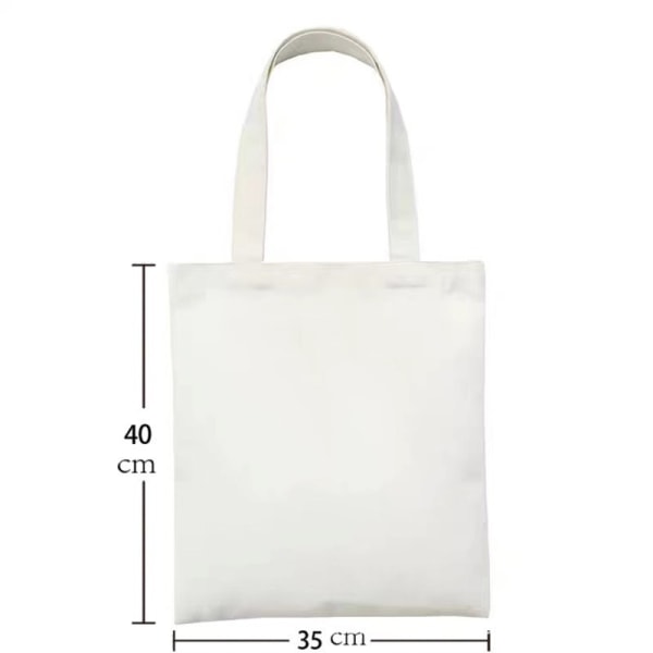Trykt lerretsveskeSkulderveske Folding BagTote Shopping Bag
