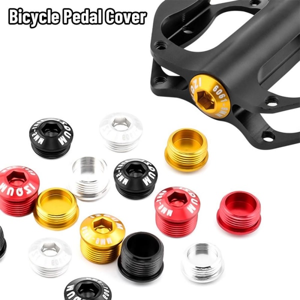 2st Cover Cykelpedalreparation SVART 6,5MM Black 6.5mm