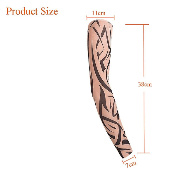 6 stk Arm tatoveringsærmer til mænd