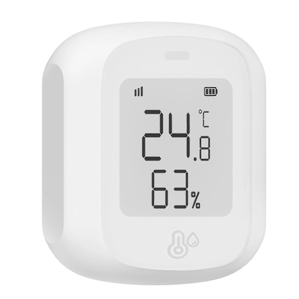 Temperatur- og fugtighedssensor med LCD-display, stemmestyring, indendørs hygrometer termometre til stue soveværelse