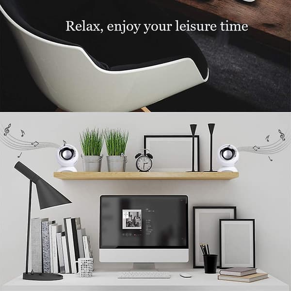 Computer USB-strøm Højttalere Mini Desktop Højttalere Lyd, Overlegen Stereo Lyd, Dobbelt Horn, Perfekt til Computer, Laptop