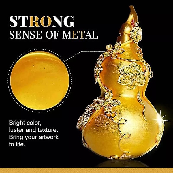 100 ml vandbaseret glitter bronzefarve, vandbaseret lyst pulver forgyldningsfarve - dwdz