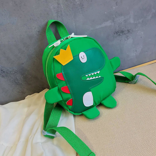 Suloinen lasten päiväkoti koululaukku 3d sarjakuva dinosauruksen minireppu Uusi baby koululaukku vihreä green