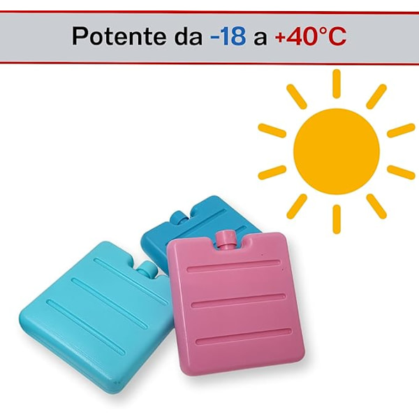 Små Kølebatterier (Blå) | Køletaske Mini Køle Reflekterende Elementer | Madkasse Kølebatterier