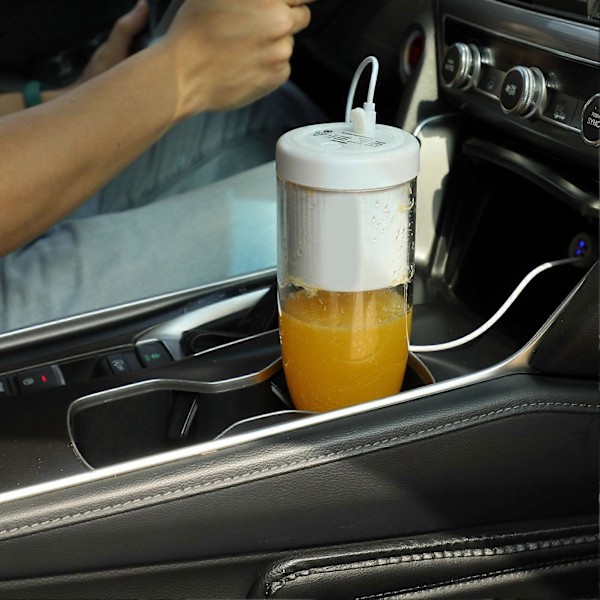 Blender Elektrisk Mini Portabel USB-Laddning Vit Smart Skydd Individuell Livsmedelsgodkänd PP 300ml Mugg