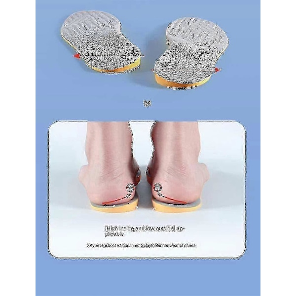 Supinationsåler til Oversupination & Fodjustering Ortopædiske Indlægssåler til Mænd og Kvinder Korrigerende Fodstøtte til Supinationslindring Kvinder