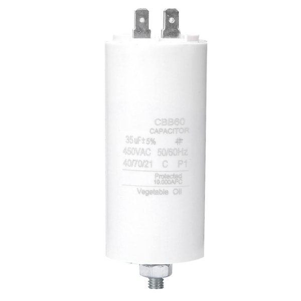 CBB60 450V 35uf Motor Start Kondensator med Skruvmutter för Tvättmaskin
