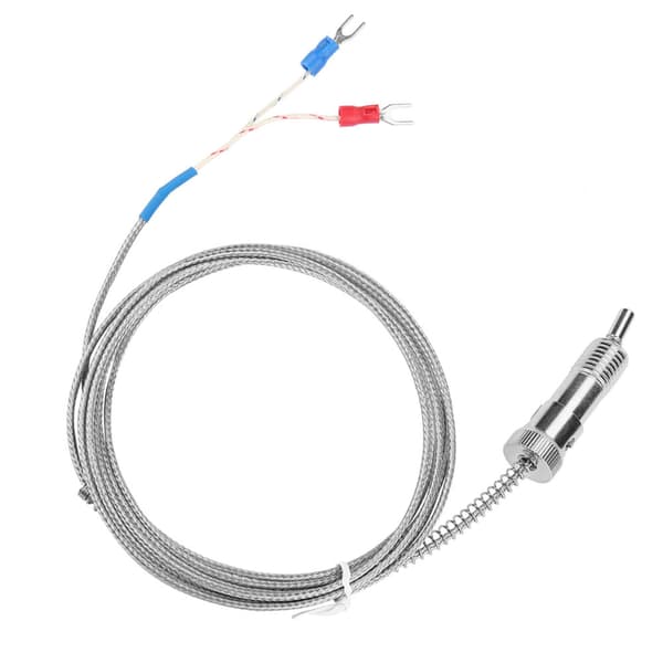 Bajonett Kompressionsfjäder Typ K Termoelement Temperatursensor Kabel 0-400℃ (3 m)