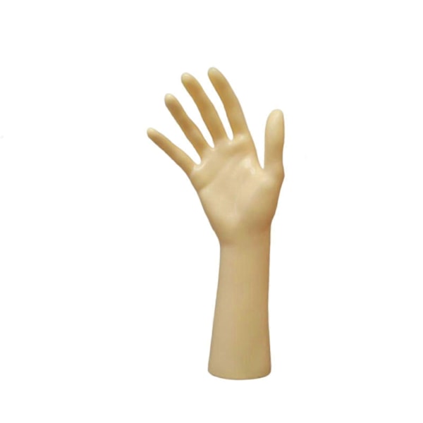 Mannekäng Hand Smyckesdisplay Hållare Stöd för Kedja Handmodell Butik Gul Yellow Skin Color