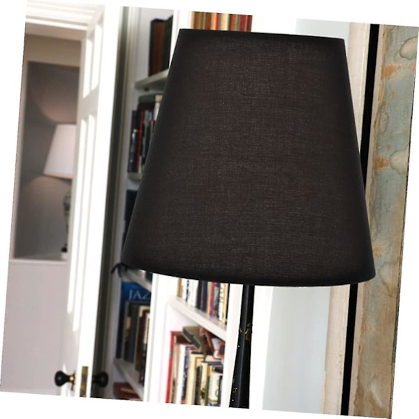 Bordlampe Lampeskærm i stof - 2 stk. Små Clip-on Hængende Lampeskærme til Bordlamper - Lampeskærme i stof med Vedhæng til Loftlampe