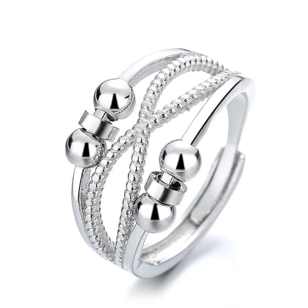 Pärla Anti-Stress Ring Silver S