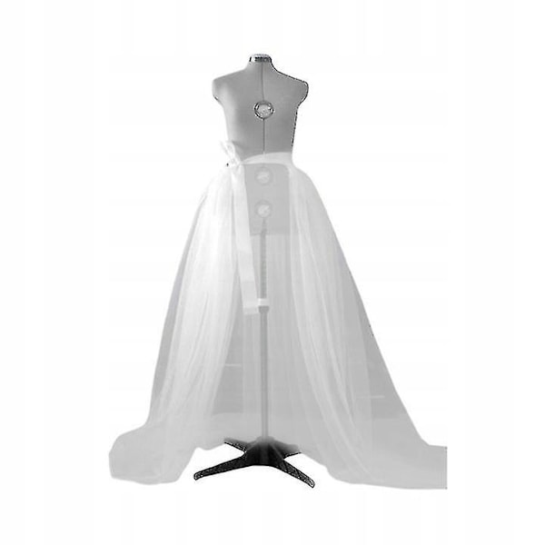 Gjennomsiktig halv kjole i tyll, bryllup, dame, blonde, mesh, tyllkjole Ty-YUHAO