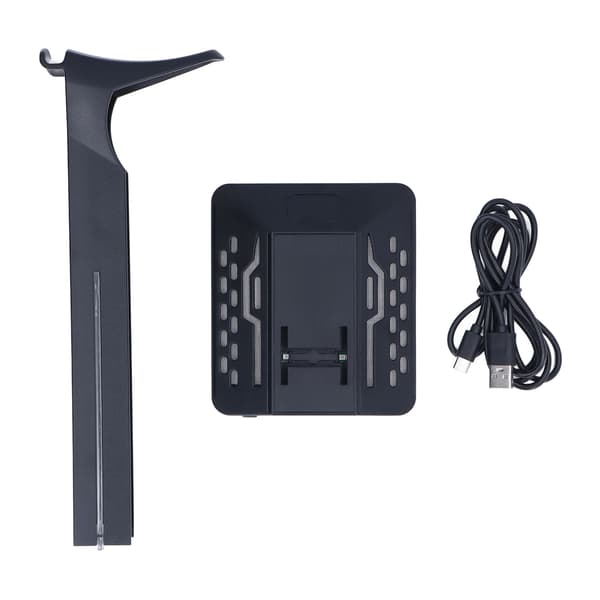 RGB Hodetelefonstativ 2 USB-porter Multifunksjonelt Gaming Headset Holder for Skrivebord Gamer Tilbehør