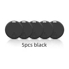 Bærbar GPS-tracker (5-pak) – Smart anti-tab-enhed med app-styring (sort)