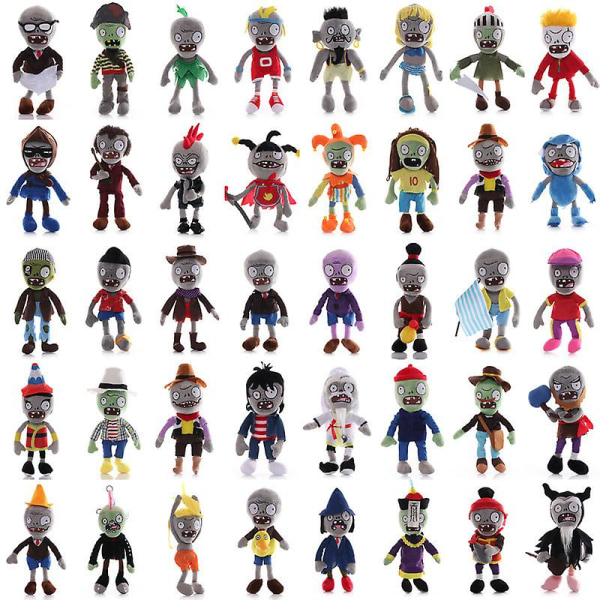 30 cm Växter VS Zombies Uppstoppade plyschdocka Leksaker Mikrofon Zombie Tidning Zombie Tecknad film Cosplay Anime Figur Barn Presenter Style 18