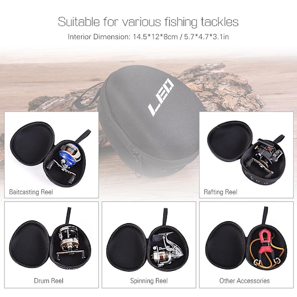 Fisketaske til Hjul, Beskyttende Hjul Etui til Baitcasting/Tromle/Spinning/Flådehjul, Opbevaringstaske til Fisketilbehør