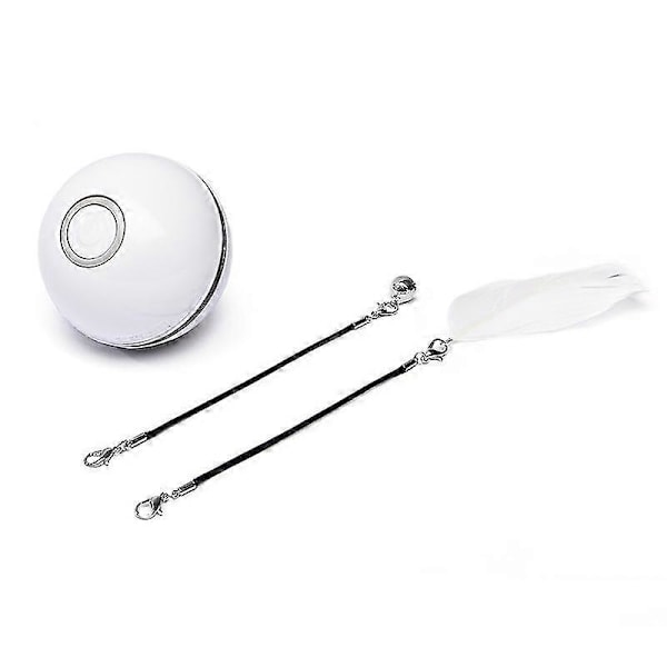 Älykäs sähköinen kissan leikkipallo interaktiivinen USB-lataus itsestään pyörivä pallo kissan lelu kissan lelut pallo