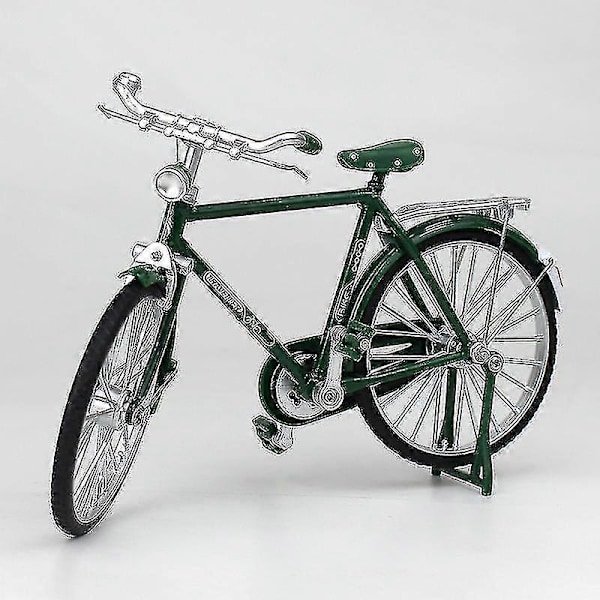 1:10 Legering Klassisk Retro Cykelmodel Ornament Man Style Green