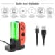 DOBE Opladningsdock Kompatibel med Switch til Joy Con & OLED Model Controller med Lampepost LED Indikation TNS-875
