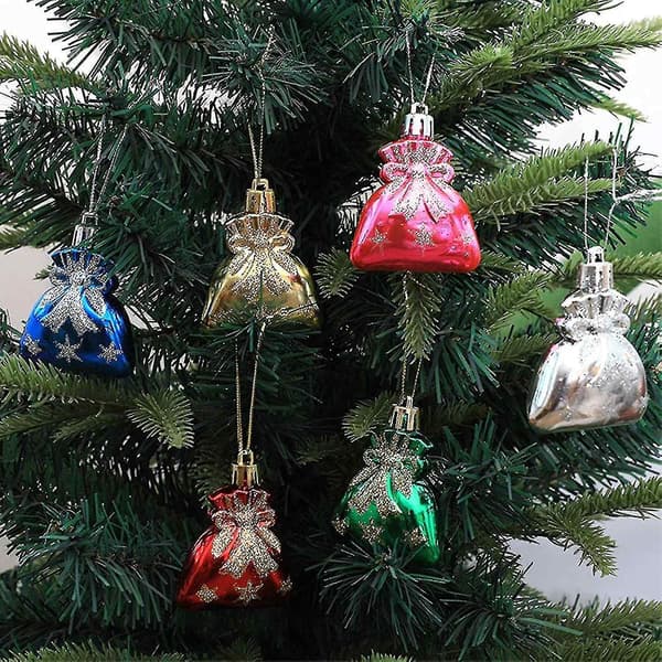 Juletræspynt Sæt Julepynt Juletræ Hængende Vedhæng Julepose Sh