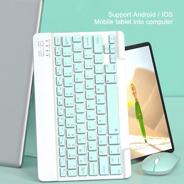 Bluetooth Tastatur & Mus Bærbar BT Trådløs Tastatur & Mus For Android PC Nettbrett MG