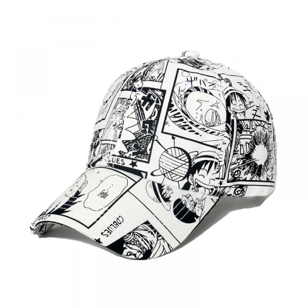 SAYTAY Hatt Kvinna Anime Summer Shade All-Match Baseball Cap Hane (Vit)