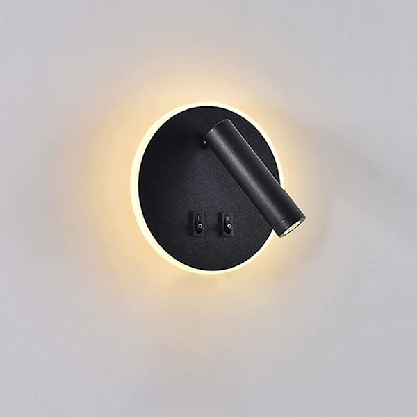 Justerbar Spotlight Vägglampa Inomhus Läslampa Vägglampa Aluminium Vägglampa Svart Säng LED Korridor Sovrum Trapp Hotell Inomhus Sänglampa