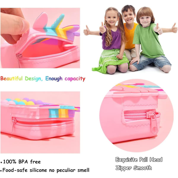 Pop Laukku Fidget Lelu, Sensorinen Lelu Pop Fidget Laukku Pop Avaimenperällä, Crossbody Pieni Laukku Pop Olkalaukku Tytöille (Pinkki)