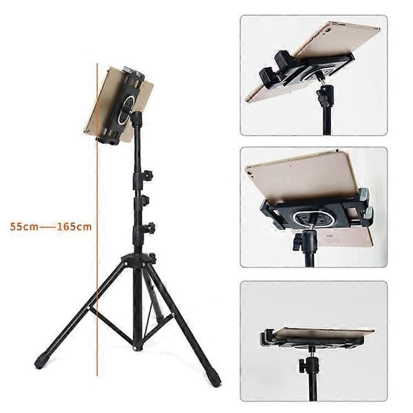 ADV-306 52cm-136cm Højdejusterbart Foldbart Tripod Mount til Telefon Tablet inden for 4.7-12.9 Tommer