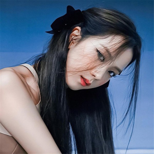 JFJC korealainen satiini musta rusetti hiusneulan sivupidike naisille