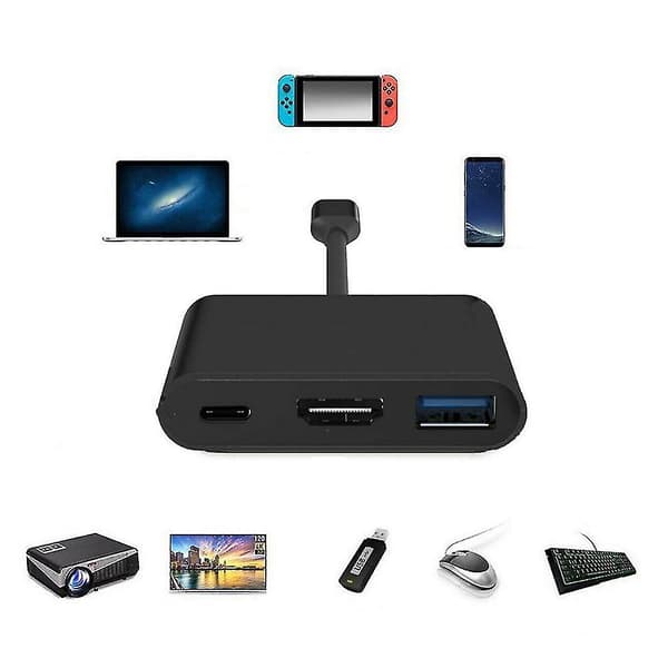 1080P 4K HDMI-sovitin USB-C HDMI-muuntimelle Type-C Hub -sovitin HDMI-sovitin Switchille USB-C HDMI