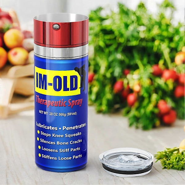 WD40-Skitten Mønster Termos-Kopp 590ml Rustfritt Stål Isolasjon Rett Vannflaske Lekkasjesikker Matkvalitet Reisekrus