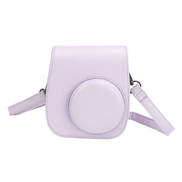 JFJC Mini Instant Camera Protective Bag PU-veske for Fujifilm Instax Mini 12 med albumfiltre Fargerike hengende rammer Klistremerker Lilla