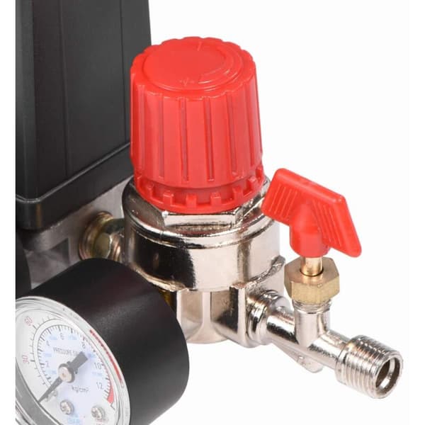 Luftkompressor trykkbryterventil, luftkompressor trykkbryter med trykkmåler og regulator
