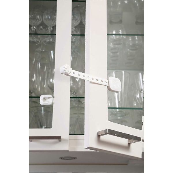 Twist \"N Lock Monitoiminen Lukko - Lasten Turvalukot - Valkoinen - 6 Pakkausta - Malli G1435