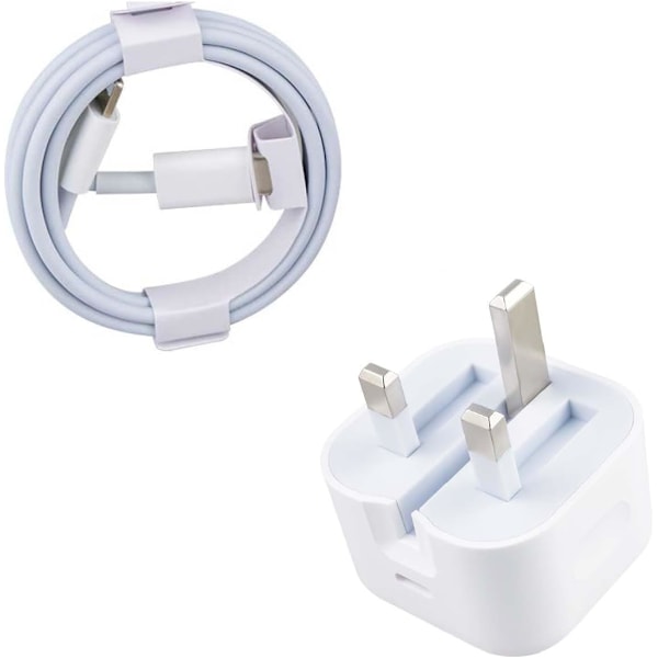 20W nopea lataus USB-C -laturi ja kaapeli, yhteensopiva IPHONE 14/13/12/11/XR/XS/8/7/6/SE -mallien kanssa