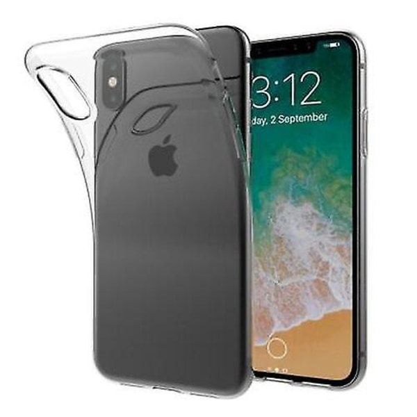 Äkta Apple iPhone XS Stöttåligt Mobilskal, 100% Rundomskydd (Transparent)