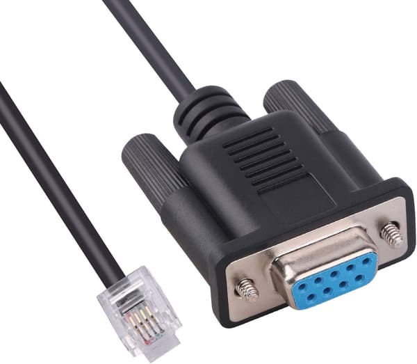 RS232 DB9 til RJ12 6P6C seriekabel til programmering af DirectLOGIC DL05, DL06, DL105, DL205, D3-350, D4-450 og D2-DSCBL programmerbare logikkontrollere.