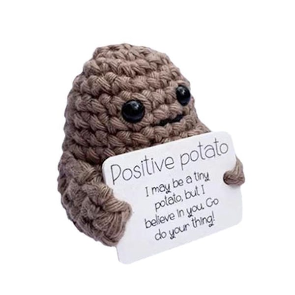 Rolig potatis stickad docka födelsedagsdekor Kid