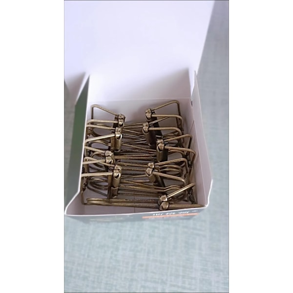 Färgglada ihåliga pappersklämmor fakturaklämmor kontorsmaterial 10-pack