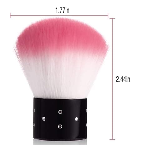Neglekunst Støvbørste - 2 stk. Akryl Neglebørste, Støvopsamler Rensebørste, Blush Børste til makeup