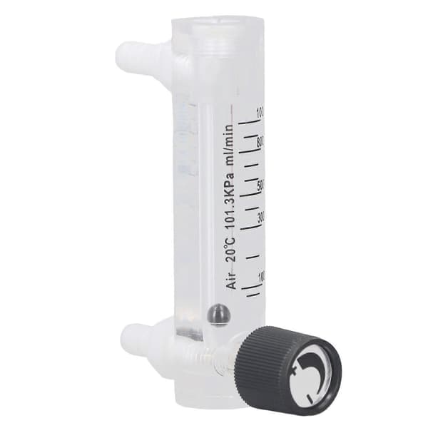 Gasflödesmätare Testare Luft Justerbar Panel Mät Kontroll Flödesmätare 10-1000ml/min