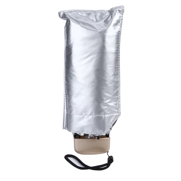 Mini Bærbar Anti UV Sol Regn Beskyttelse Paraply Dame 5 Folding Parasoller